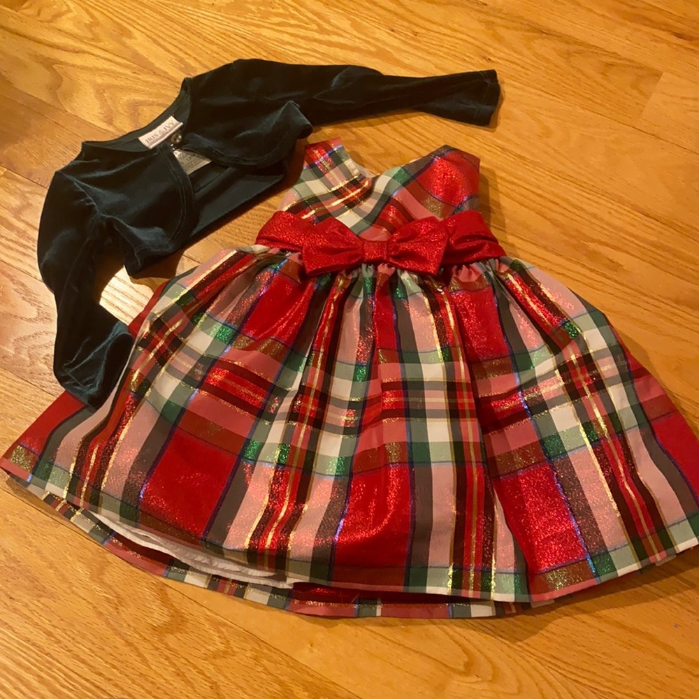 Iris & Ivy plaid holiday dress